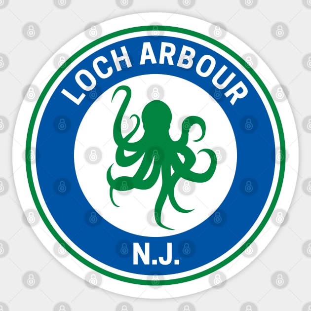 Loch Arbour New Jersey Sticker by fearcity